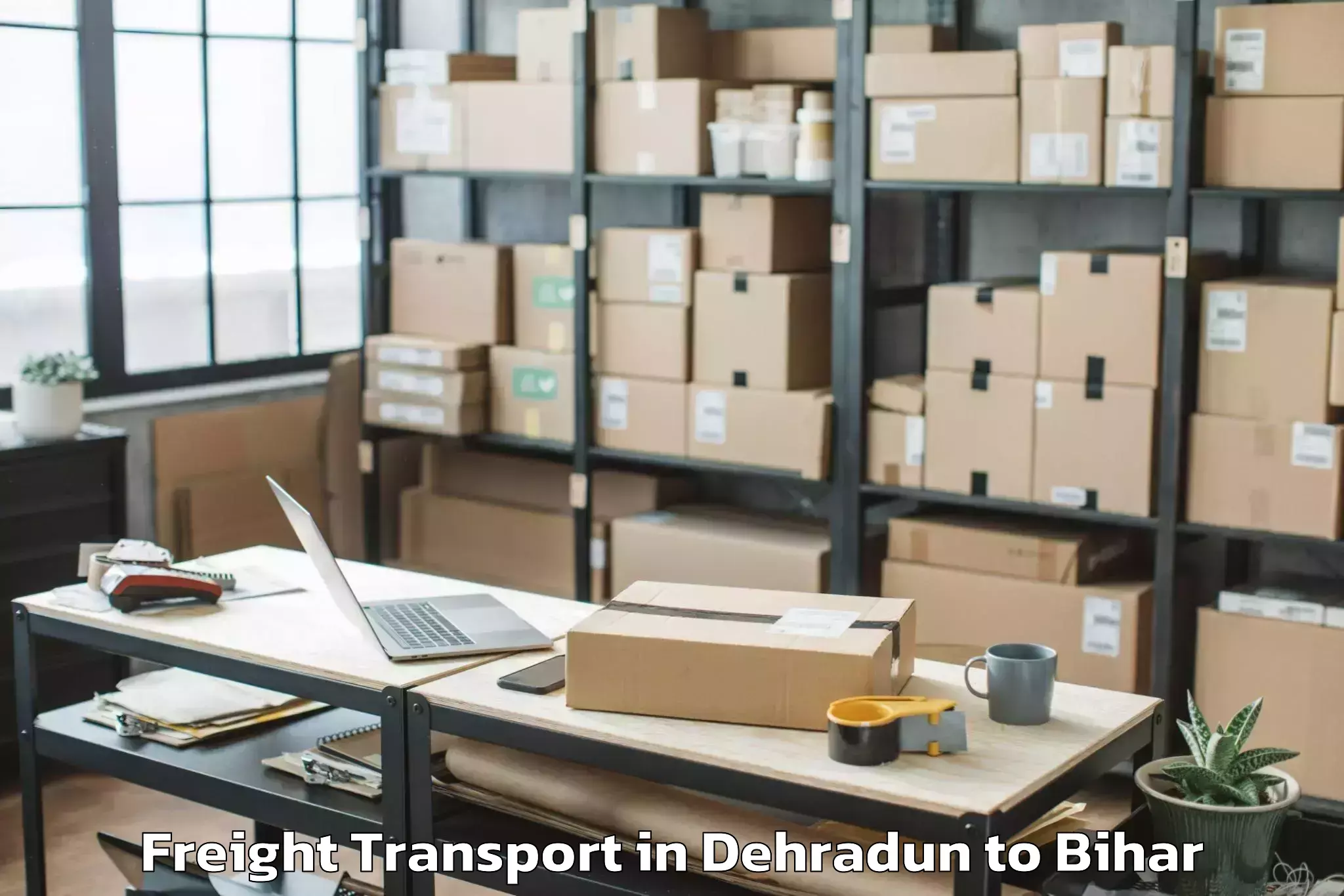 Professional Dehradun to Narkatia Freight Transport